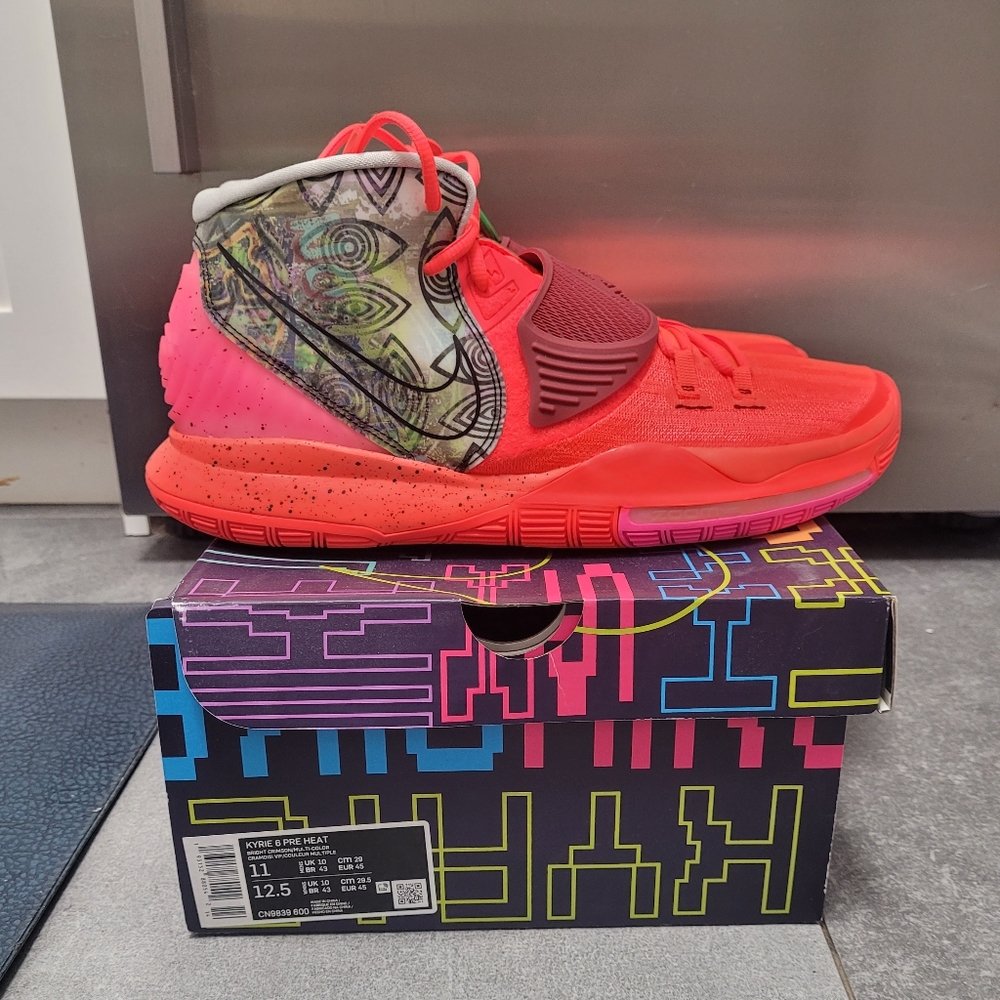Nike Kyrie 6 Pre Heat "Berlin", size 11, NWT, bright crimson